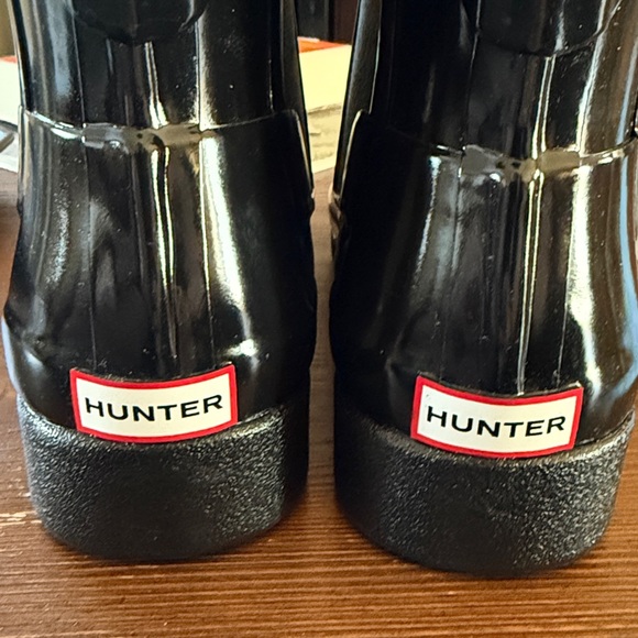 Hunter Black Glossy Winter & Rain Boots - Picture 4 of 7